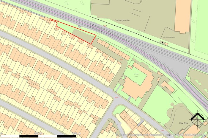 Land to rear of 267 Hawthorn Crescent, Cosham, Portsmouth PO6 2TL, United Kingdom