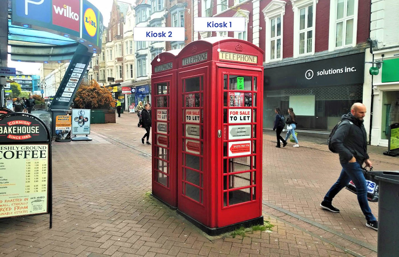 Telephone Kiosk 1 o/s 83 Old Christchurch Road, Bournemouth, BH1 1EP 1/3