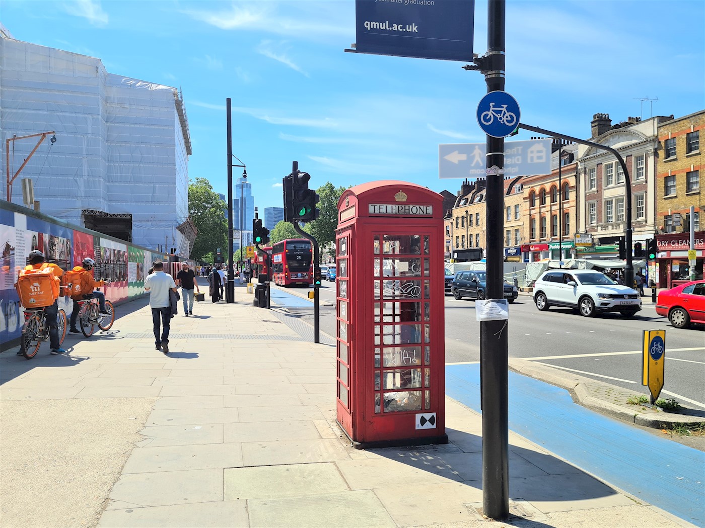 Telephone Kiosk, o/s The Royal London Hospital Building, Whitechapel Road, Tower Hamlets, E1 1BJ