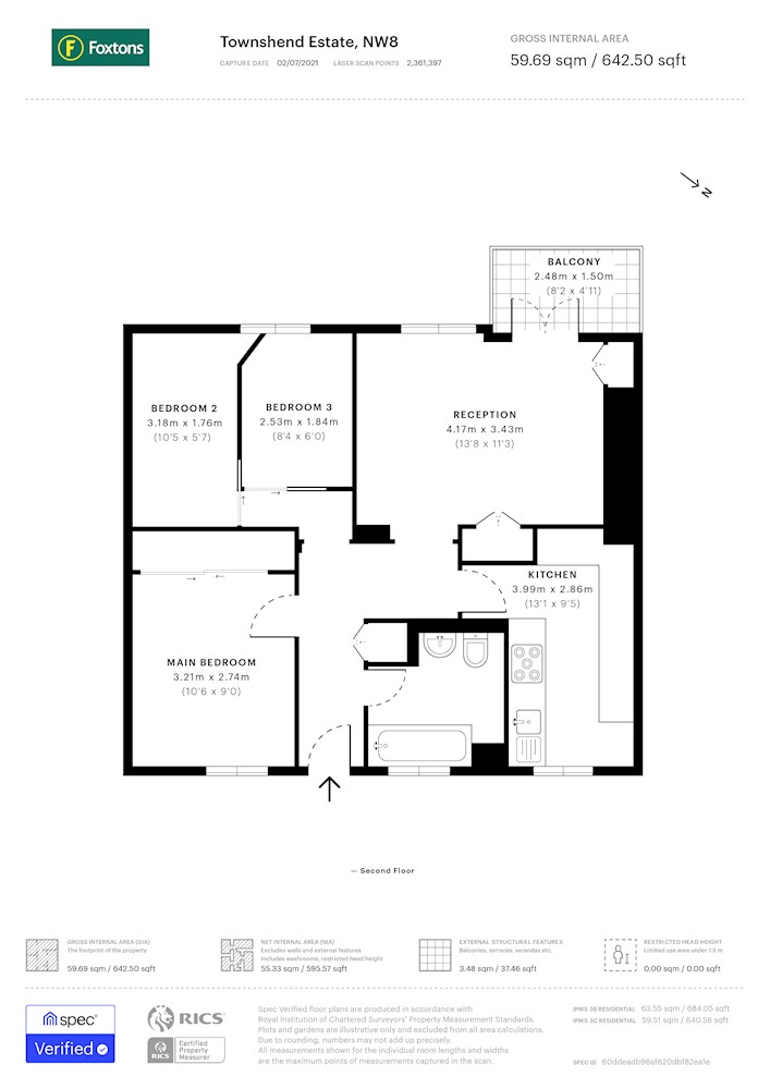9 Cotman House, Townshend Estate, St. John's Wood, NW8 6JP