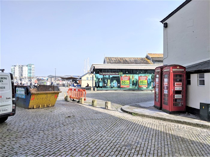 Telephone Kiosk 1 (Left), The Barbican, Quay Road, Plymouth, Devon, United Kingdom