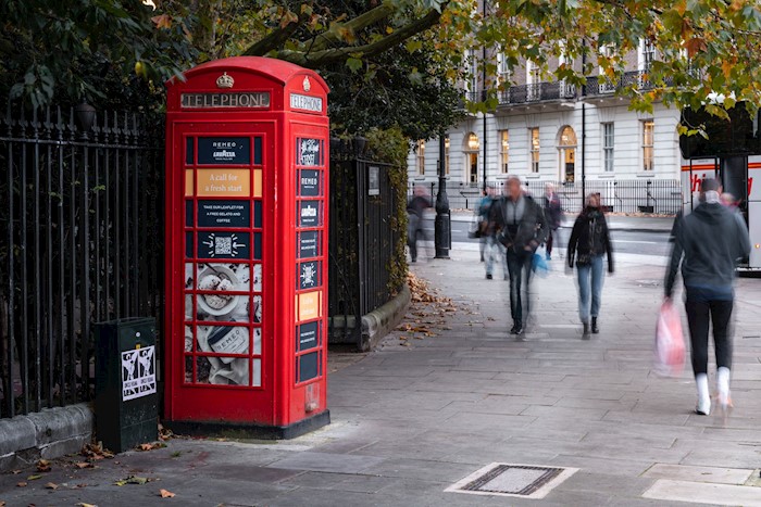 Telephone Kiosk opposite 23 Russell Square, Camden, London, WC1, United Kingdom
