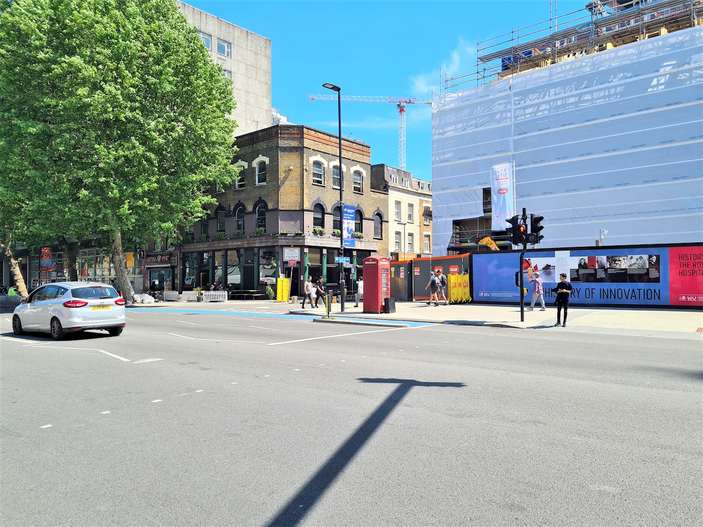 Telephone Kiosk, o/s The Royal London Hospital Building, Whitechapel Road, Tower Hamlets, E1 1BJ