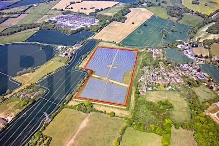 Lovedean Solar Farm Day Lane, Waterlooville, Hampshire, Reino Unido