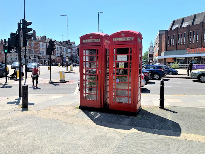 Telephone Kiosk at Stamford Hill / Amhurst Park, London, N16, United Kingdom