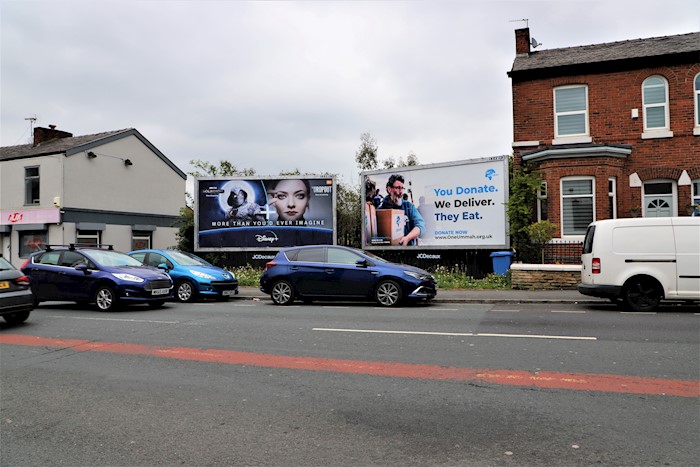 Advertising Hoarding at 139 Hall Street, Stockport, Cheshire, SK1 4HE, Reino Unido