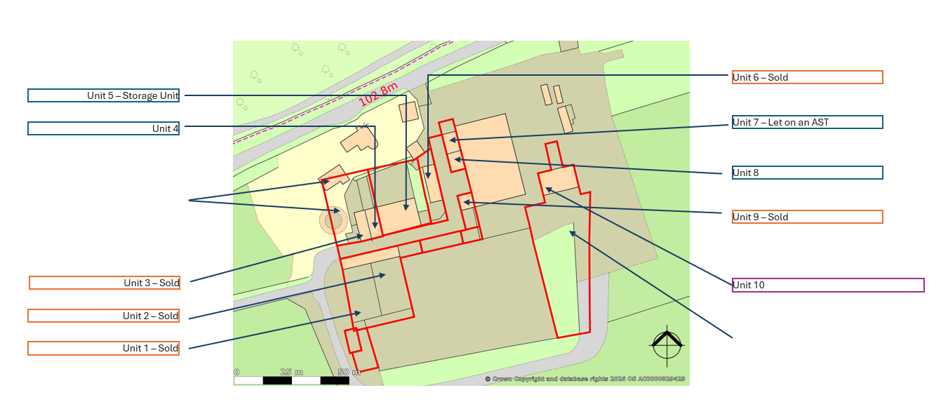Land & Buildings at Six Acre View, Capel Road, Rusper